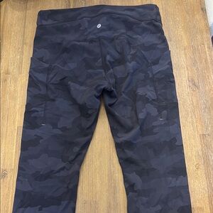 Lululemon Athletica Black Camo Leggings
